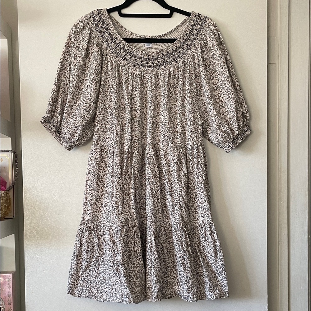 Old Navy|Floral Print Peasant Style Dress|Large|EUC